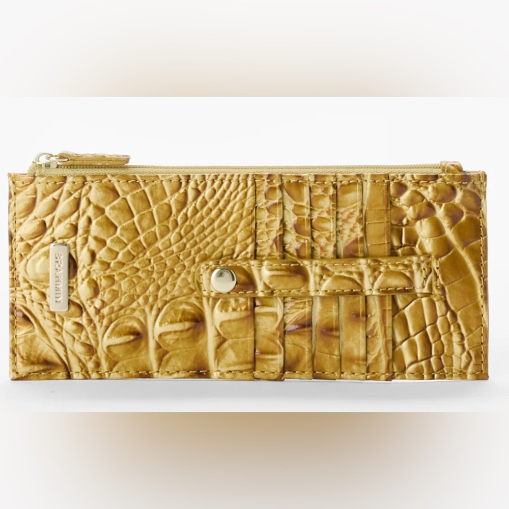 Brahmin Elegant Gold Credit card wallet